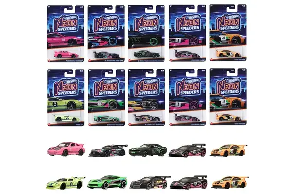 Тематична машинка HLH72 “Неонові перегонові” Hot Wheels купити