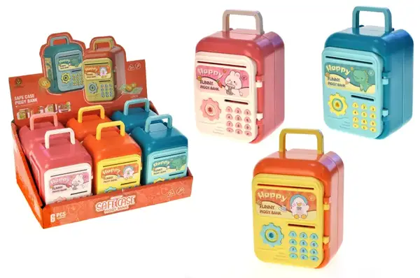 Скарбничка-сейф 4111 механічна з наповненням (купюри, монети) купити