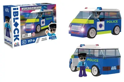 Конструктор IBLOCK JUNIOR KH41/002/4 Police Van 117 деталей, коробка р. 24x16x6 см Kids hits Конструктор IBLOCK JUNIOR KH41/002/4 Police Van 117 деталей, коробка р. 24x16x6 см Kids hits купити