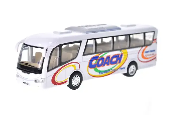 Модель автобус KS7101W COACH 7'' металевий, інерція, відкриваються двері, 4 кольори, коробка купити недорого в Україні, фото 2