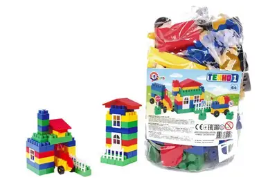 Конструктор блочний 0496 №1 60 елм. в кульку ТЕХНОК купити