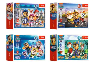 Пазли - 20 елм. - 21144/45/46/47 "Щенячий патруль. Щасливі собаки" Trefl купити