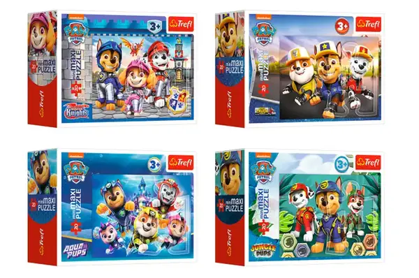 Пазли - 20 елм. - 21144/45/46/47 "Щенячий патруль. Щасливі собаки" Trefl купити