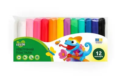 Набір для ліплення з легким пластиліном 70137 12 кольорів LOVIN купити