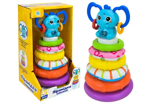 Піраміда PL-724-85 "Сонячний зайчик" на батарейках, музична, в коробці р.15,5x14,1x26,8 см купити