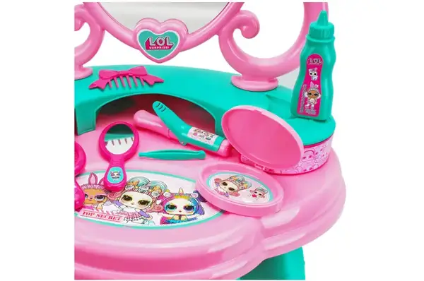 Косметичний столик з дзеркалом 2666 "LOL" на ніжках, в коробці ТЕХНОК купити недорого в Україні, фото 6