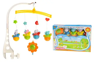 Мобіль на ліжко 6388 на батарейках, музичний, в коробці р.34x26x6 см YG Toys Мобіль на ліжко 6388 на батарейках, музичний, в коробці р.34x26x6 см YG Toys купити