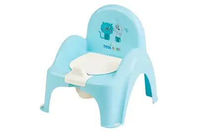 Горщик-стільчик музичний PO-063-101 "Кіт та Пес" блакитний TEGA купити