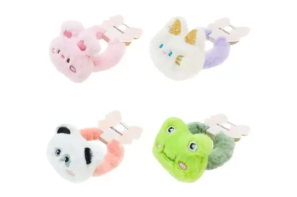 Аксесуари для дівчат CN240701 мікс 4 види, резиночки для волосся, упаковка 12 шт (пакет10см) ціна за 1 шт купити