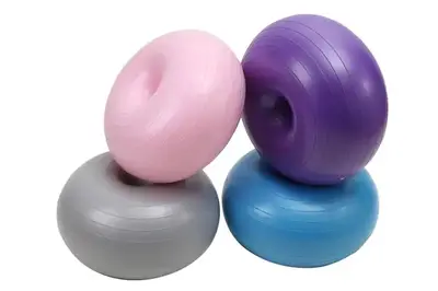 М'яч фітнес 45см BT-SFB-0011 пончик 900г 4кол. купити