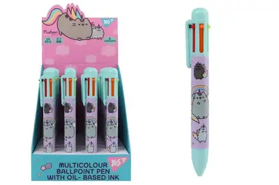 Ручка кулькова Yes «Pusheen» 0,7 мм Автоматична 6 кольорів купити