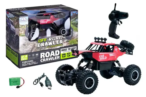 Автомобіль OFF-ROAD CRAWLER на р/к - CAR VS WILD (червоний, акум. 3,6V, метал. корпус, 1:20) купити