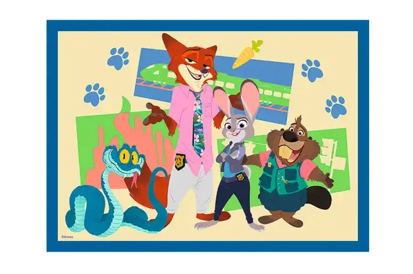 Пазли - 4в1 - 34677 "Зоотрополіс" Trefl купити недорого в Україні, фото 3