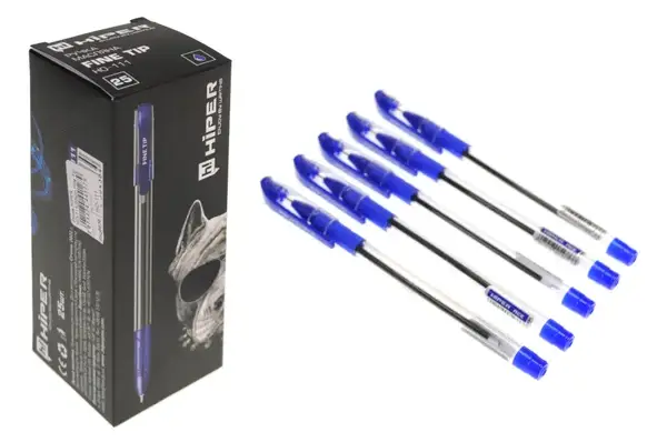 Ручка HIPER HO-111 Fine Tip масляна Синя 25шт. купити