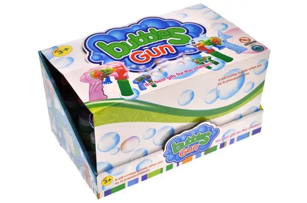 Пістолет з мильними бульбашками, механічний, 6шт в коробці, 3F-1 р.20*18см купити