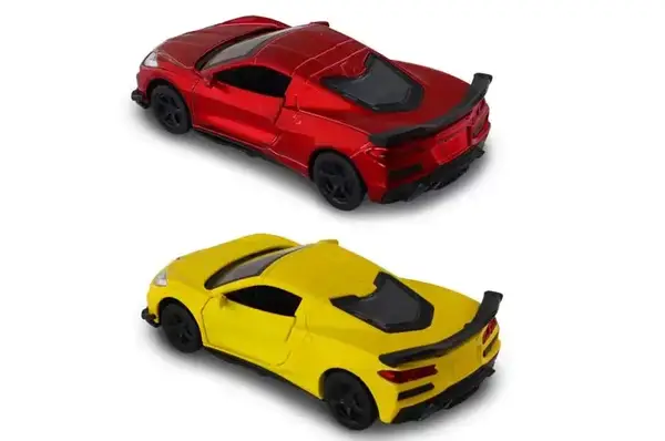 Автомодель – 250310 CHEVROLET CORVETTE C8 Z06 2024 (жовтий, червоний) купити недорого в Україні, фото 3