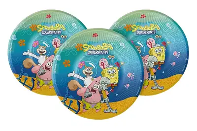 Паперові тарілки 23538 SpongeBob "Губка Боб і друзі" кольорові, 18 см ТМ "funmi" (6 шт) купити