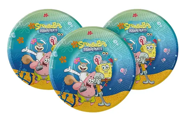 Паперові тарілки 23538 SpongeBob "Губка Боб і друзі" кольорові, 18 см ТМ "funmi" (6 шт) купити