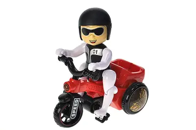 Мотоцикл музичний CQ-668 2 кольори мікс, на батарейках, світло, звук, в коробці 19*12*13 см купити