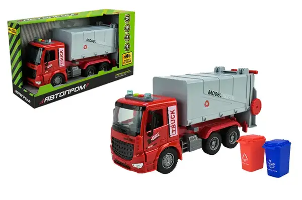 Машина AP9932 "Сміттєвоз", світло,звук,у короб.33.5x19x11.5см АВТОПРОМ купити