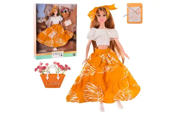 Лялька "Emily" з аксесуарами, шарнірна QJ111A р.28.5*6.5*36см купити