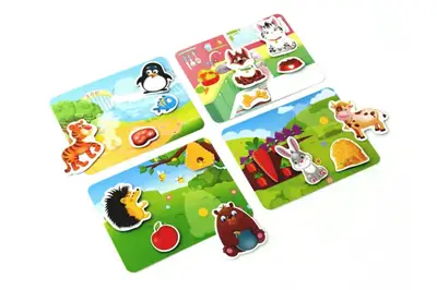 Гра з липучками 'Хто що їсть?' VT1302-27 (укр) Vladi Toys купити