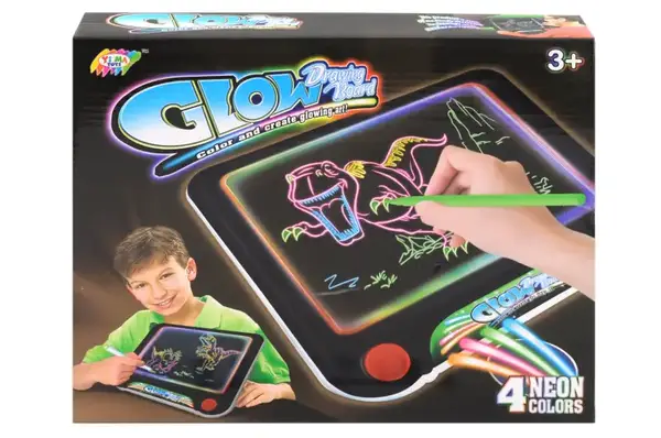 Магічна дошка для малювання з 3D-ефектом, з підсвіткою і фломастерами YM169 р.30*24,5*4,5 см купити