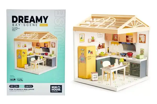 Конструктор-румбокс 8005 MINI HOUSE серії "Інтер'єр" – КУХНЯ (світло) купити