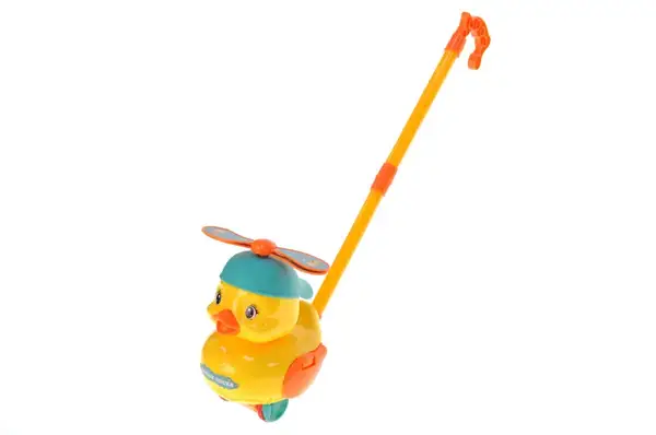 Каталка 198-29 "Каченя" з ручкою р.21x18x19 см YG Toys купити недорого в Україні, фото 2