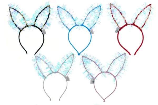 Обруч дитячий Зайчик, світло, з режими, 5 кольорів, ціна за 1шт. купити