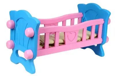 Ліжечко для ляльки 4173 велике, з постіллю, в коробці ТЕХНОК купити