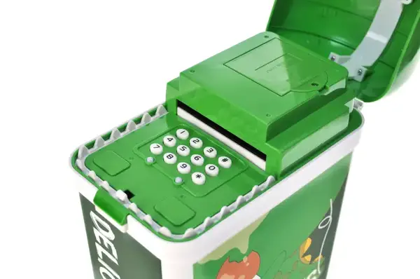 Сейф 1521-1 "Динозаврик" батарейка, світло, звук, аксес. короб.29*13*22 см купити недорого в Україні, фото 4