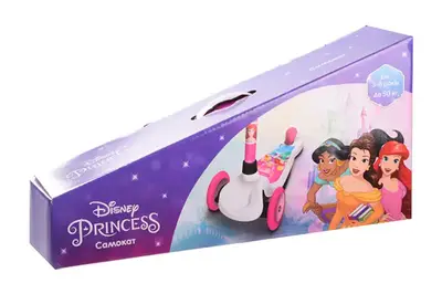 Самокат дитячий 3-х колісний LS2117 Disney Princess, PU світло купити
