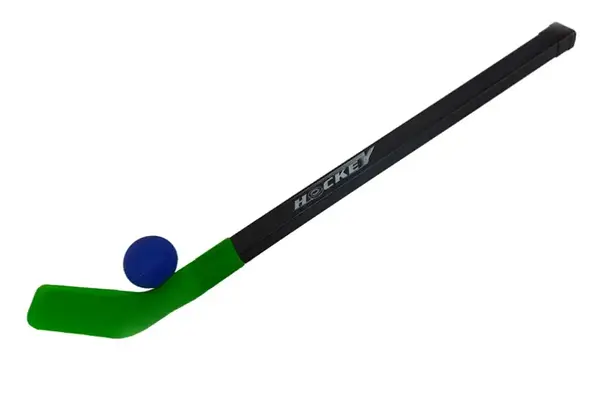 Хокейна клюшка з м`ячиком в сітці 5253-1 р.73*12*5см купити