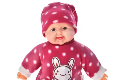 Пупс музичний SEL-0006 4 види, на батарейках, м'яконабивний, хохотун, кульок 43 см купити