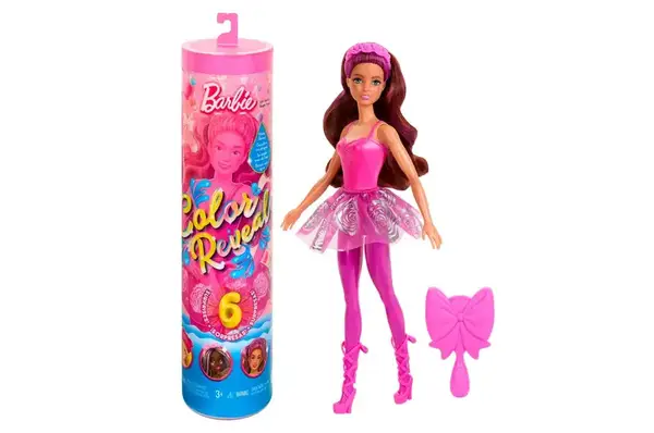 Лялька "Кольорове перевтілення" Barbie, серія "Балерина" (сюрприз) HRK17 купити