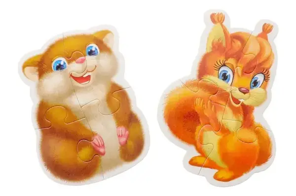Магнітні бебі пазли 'Пухнастики' VT3208-04 Vladi Toys (рос) купити