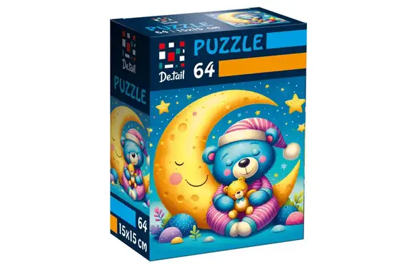 Пазли De.tail. Сонне ведмежа. 64 деталі DT1234-05 (укр) Vladi Toys купити недорого в Україні, фото 2