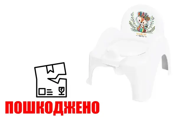 OUTLET 0 Горщик-стільчик DZ-007-103-LISEK Дикий захід: Лисичка білий TEGA купити