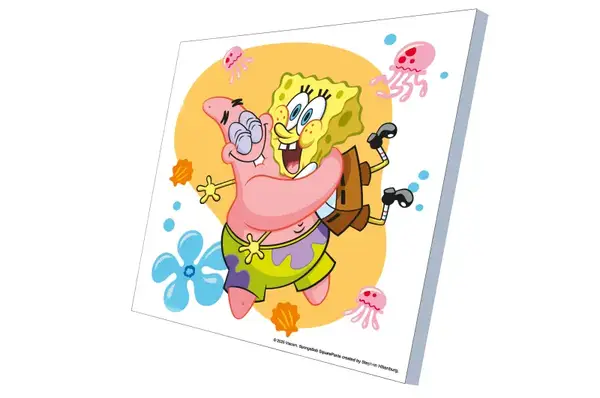 Набір для розпису по номерах 30х30 см QB913-015 "Губка Боб: Дружні обійми" qbee купити недорого в Україні, фото 2