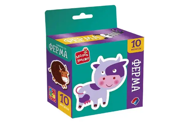 Гра розвиваюча Vladi Toys набір магнітів. "Ферма" VT3106-36 VladiToys купити недорого в Україні, фото 2