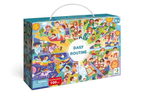 Пазли - 100 елм. - "Розпорядок дня" 300619 DoDo купити