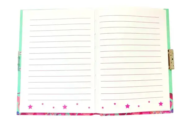 Блокнот дитячий на замочку Метелик в подар.коробочці з ручкою 641962-A 15x11 см, 70g, 56 л купити недорого в Україні, фото 3