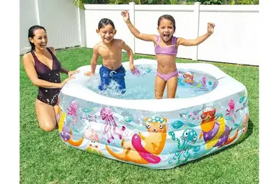 Басейн INTEX "Океанський риф" (3 секції, надувне дно) в коробці 56493 р.191*178*61см купити