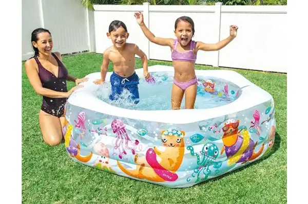 Басейн INTEX "Океанський риф" (3 секції, надувне дно) в коробці 56493 р.191*178*61см купити недорого в Україні, фото 2