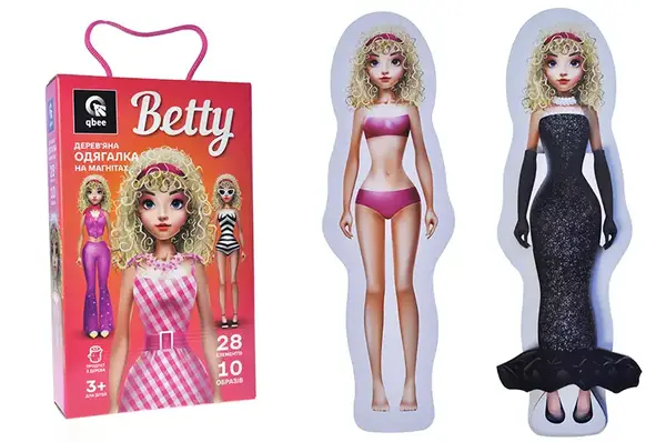 Одягалка магнітна QB600-009 "Betty" дерев'яна qbee купити