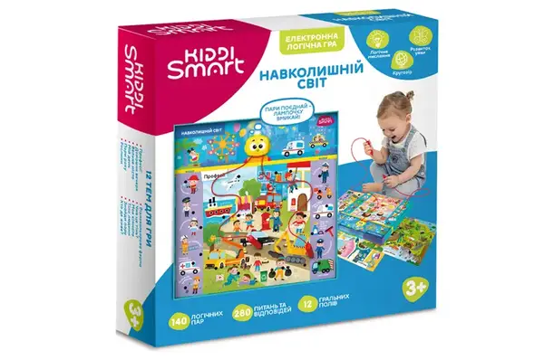 Електронна логічна гра 157-A-0022-UA НАВКОЛИШНІЙ СВІТ S2 KIDDI SMART купити недорого в Україні, фото 3