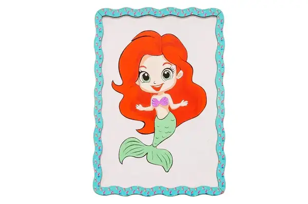 Картина по номерах Puz-22963 "Русалка" дерев'яна, формат А4 PuzzleOk купити