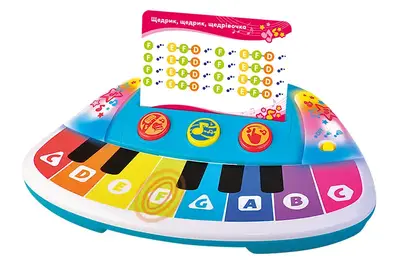 Піаніно KIDDI SMART – КОЛЬОРОВІ НОТКИ 4514T-KS, 12 карток з пісеньками купити