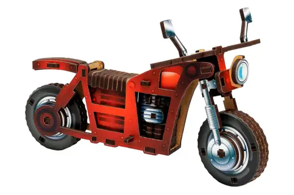 Конструктор дерев'яний Puz-00961"Turbo Bike" в кульку PuzzleOK купити недорого в Україні, фото 4
